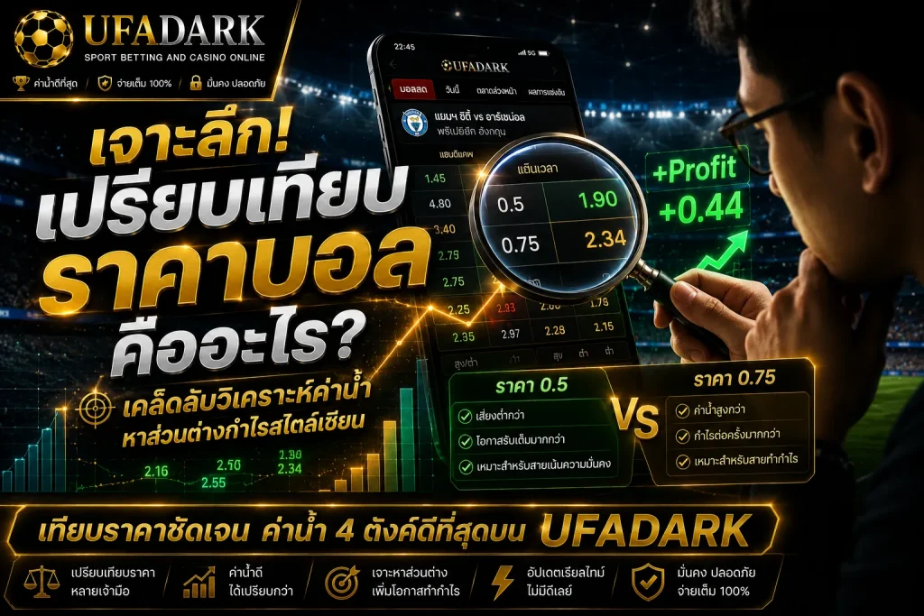 เปรียบเทียบราคาบอล